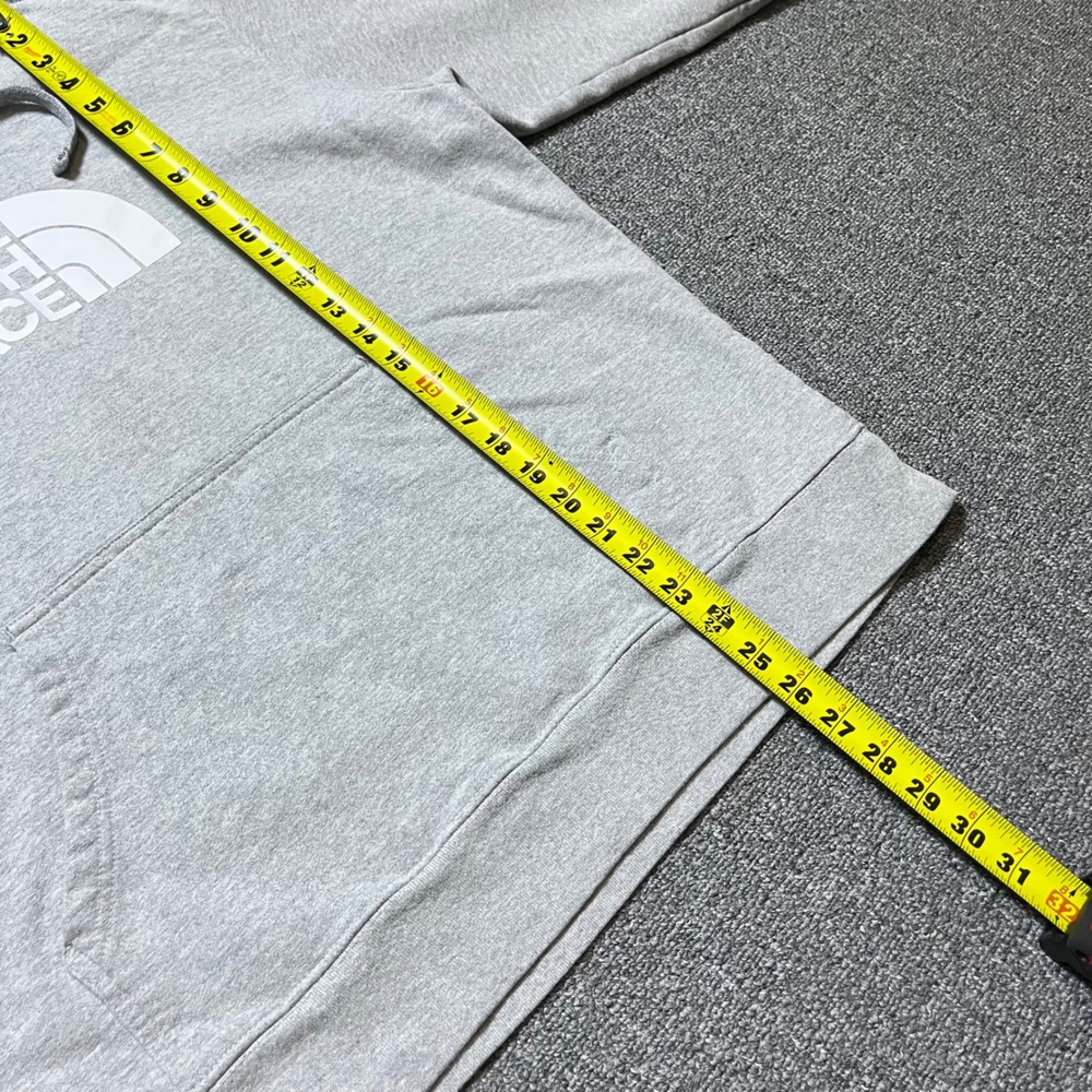 The North Face Hoodie XL Gray Pullover Logo Graphic Fleece Sweatshirt Mens - Picture 7 of 9